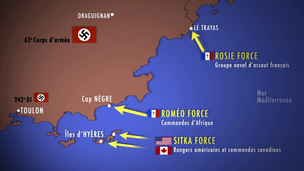 Visit the sites of the Provence landing