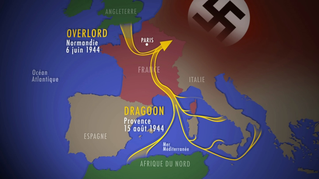 Visit the sites of the Provence landing