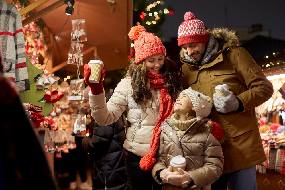 Christmas Market Amiens family